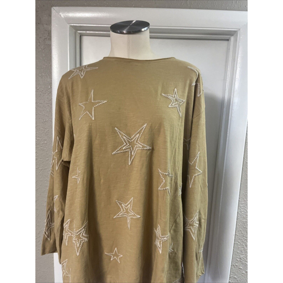 X-Large NWTWomen’s Blouse Distressed Embroidered Kyla Seo - Picture 7 of 10